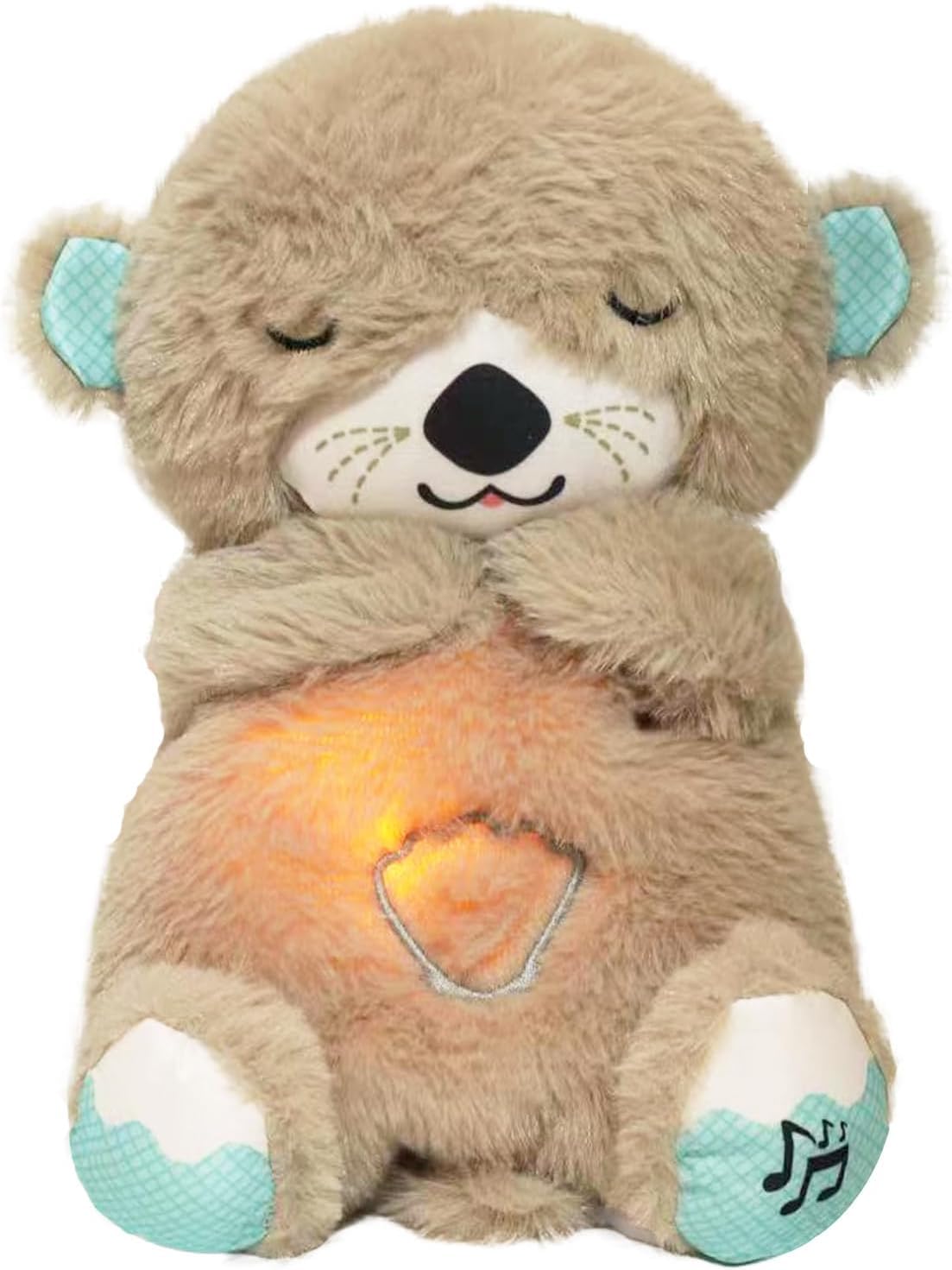 Sound Sleep Otter Baby Put to Sleep Music Breathing Teddy Bear