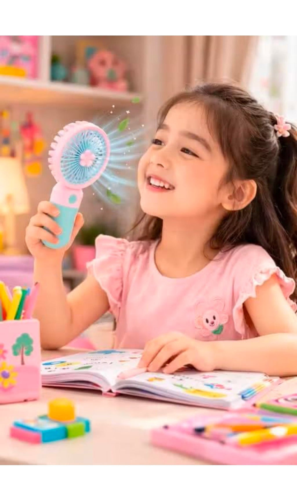 Portable USB Rechargeable Mini Pocket Fan (High Speed) - Trendwaala