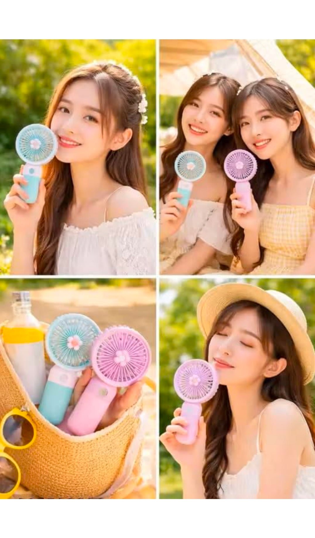 Portable USB Rechargeable Mini Pocket Fan (High Speed) - Trendwaala