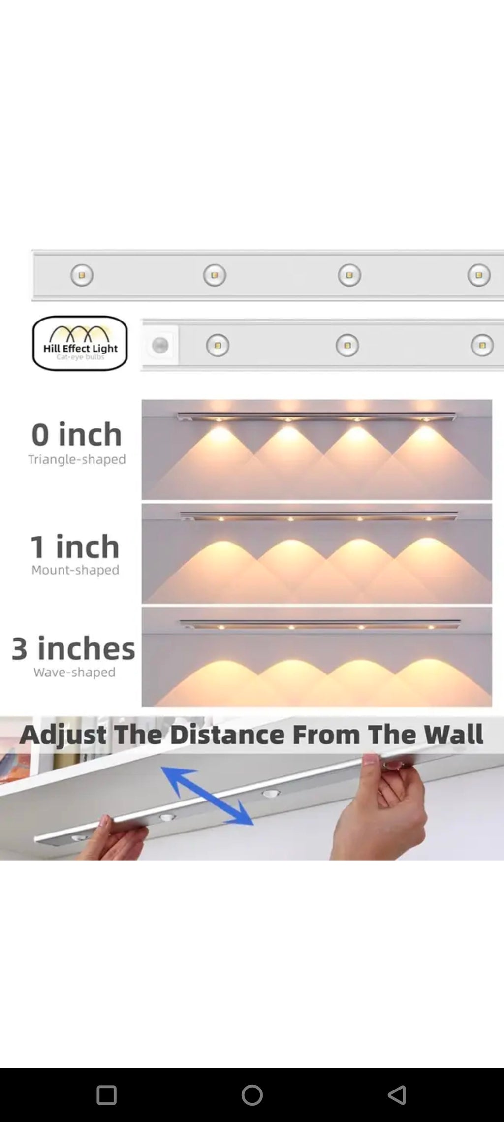 Rechargeable LED Motion Sensor Strip Light